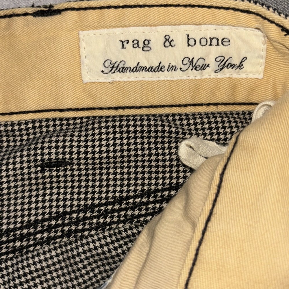 Rag & Bone Houndstooth Cotton Pants (w some stretch)